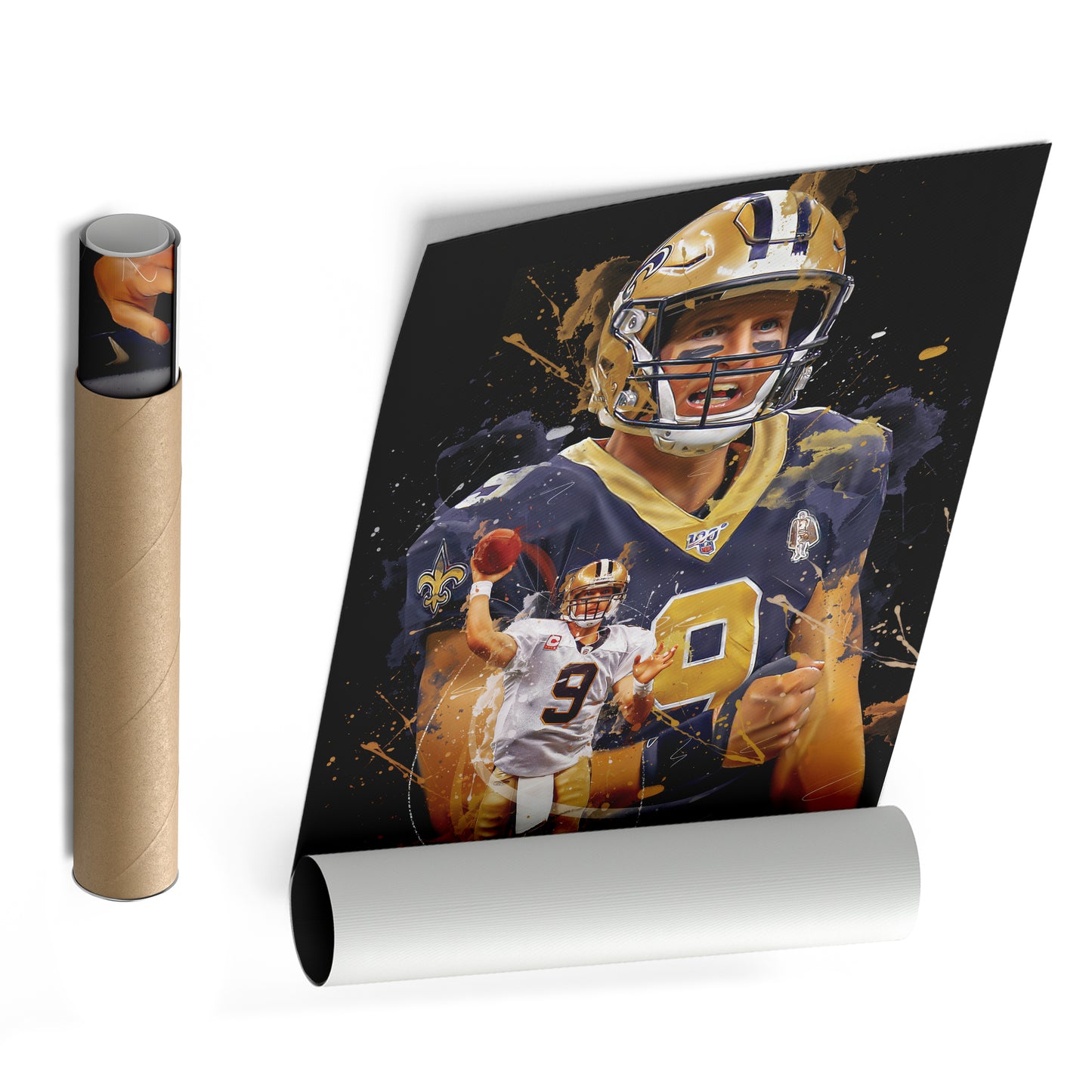 Drew Brees Saints Canvas Print | New Orleans Football Wall Art