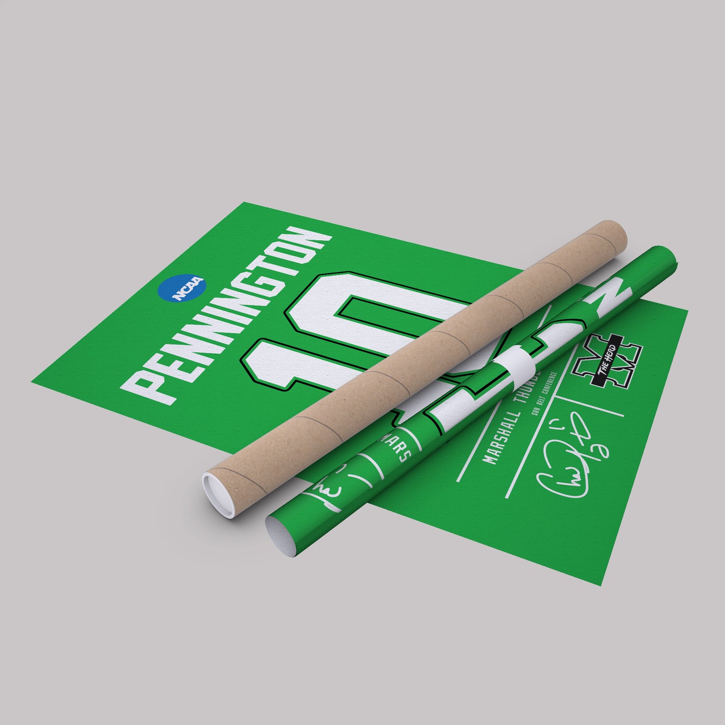 Chad Pennington Thundering Herd Jersey Canvas Print | Wall Art Decor