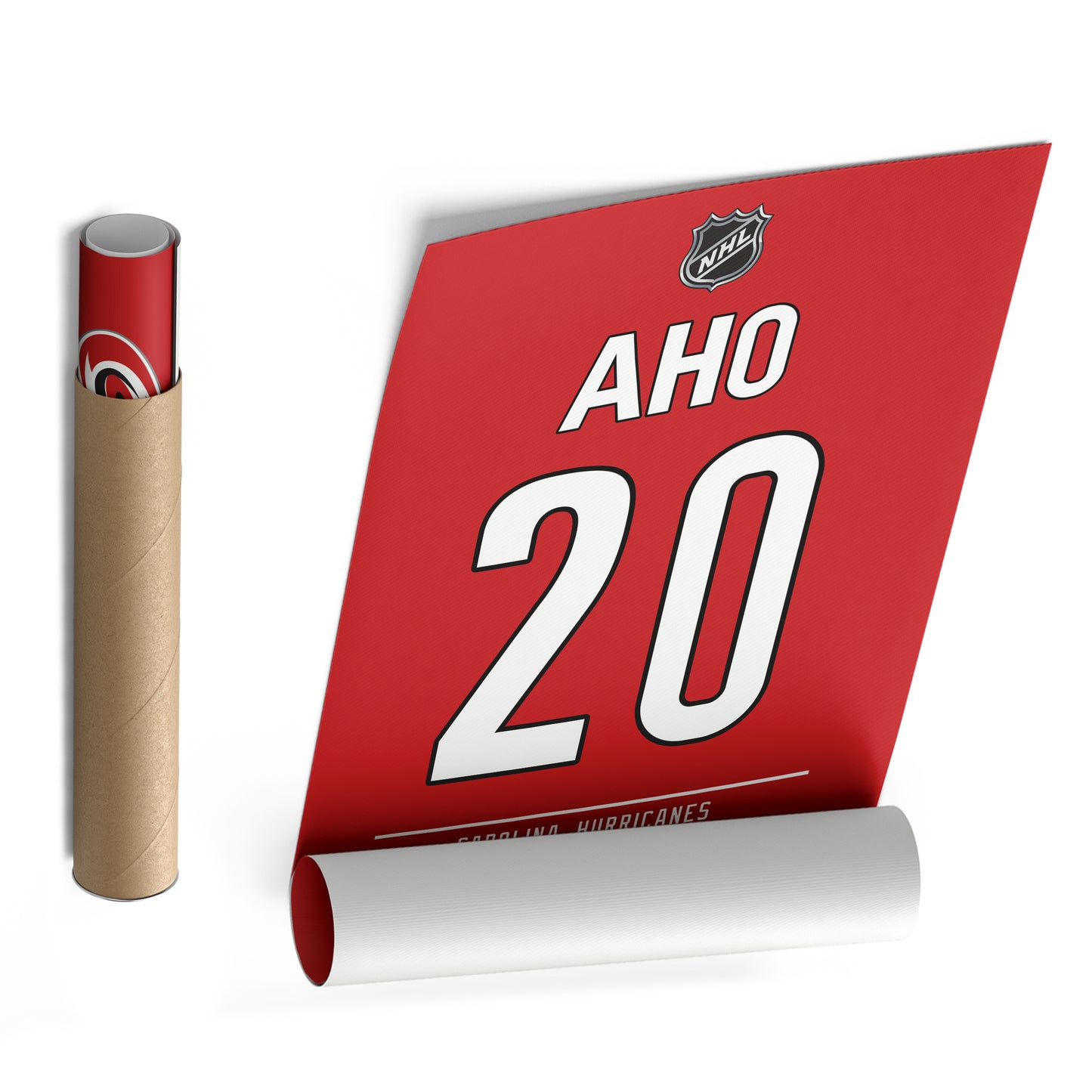 Sebastian Aho Hurricanes Jersey Canvas Print | Wall Art Decor