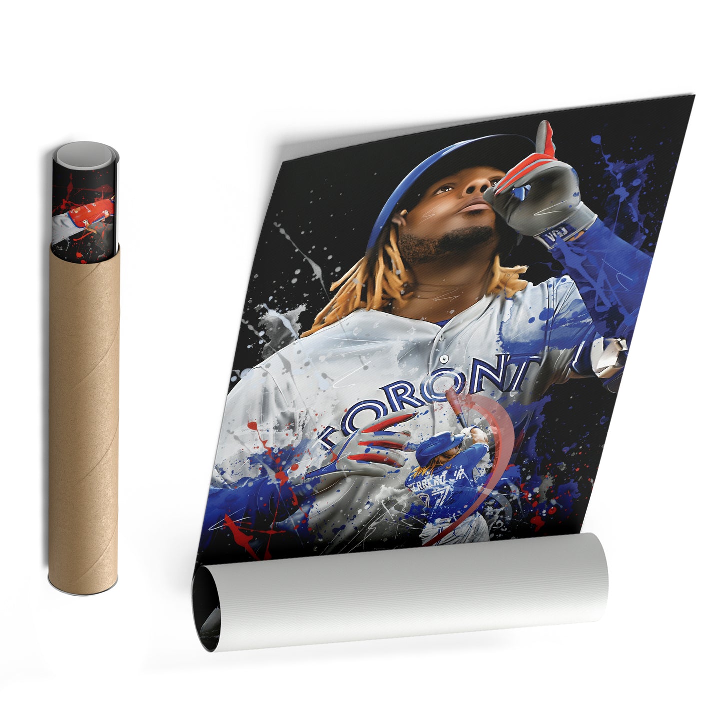 Vladimir Guerrero Jr. Blue Jays Canvas Print | Toronto Baseball Wall Art
