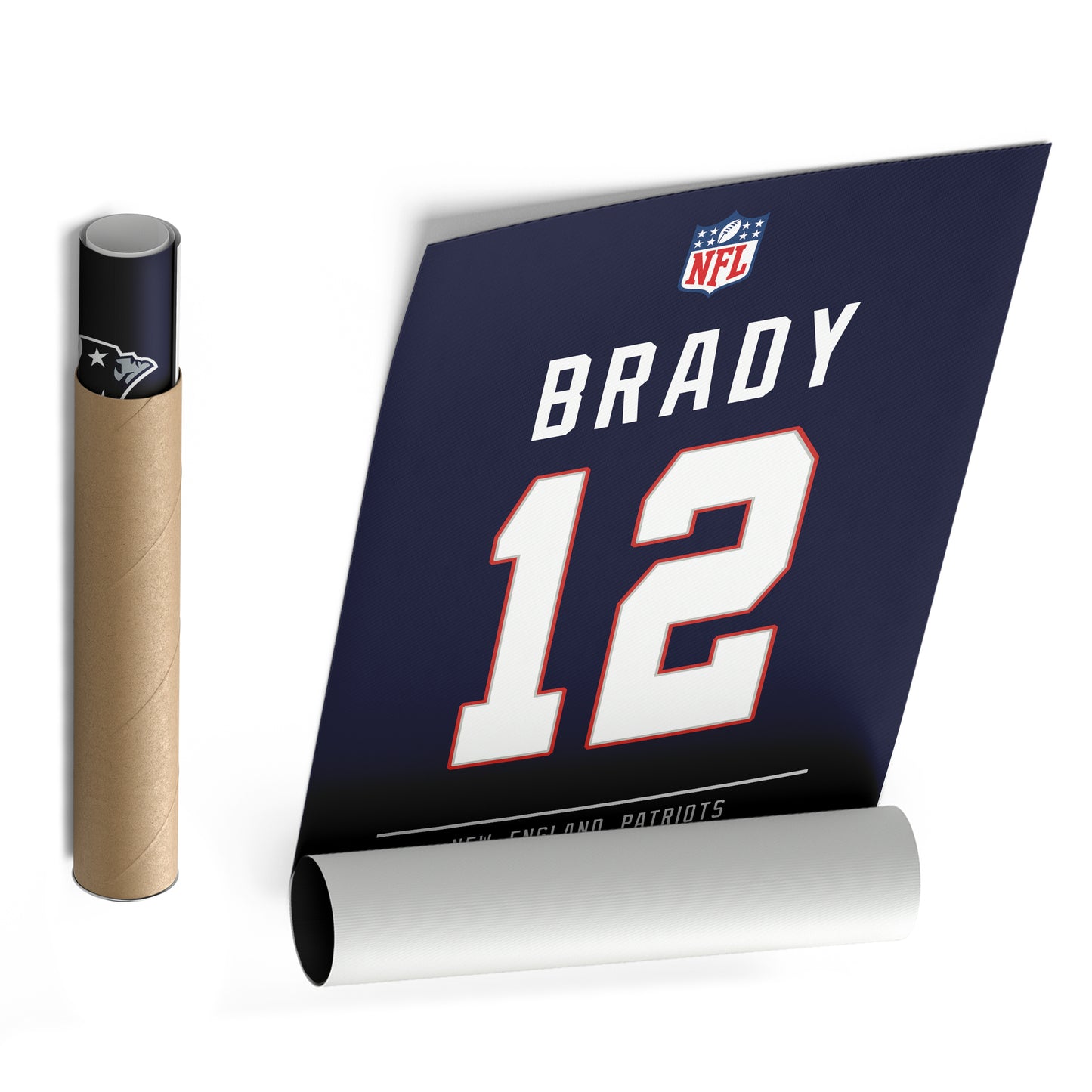 Tom Brady Patriots Jersey Canvas Print | Wall Art Decor