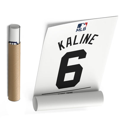 Al Kaline Detroit Tigers Jersey Canvas Wall Art