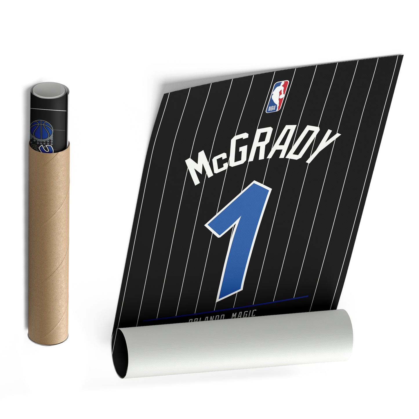 Tracy McGrady Orlando Magic Jersey Canvas Wall Art