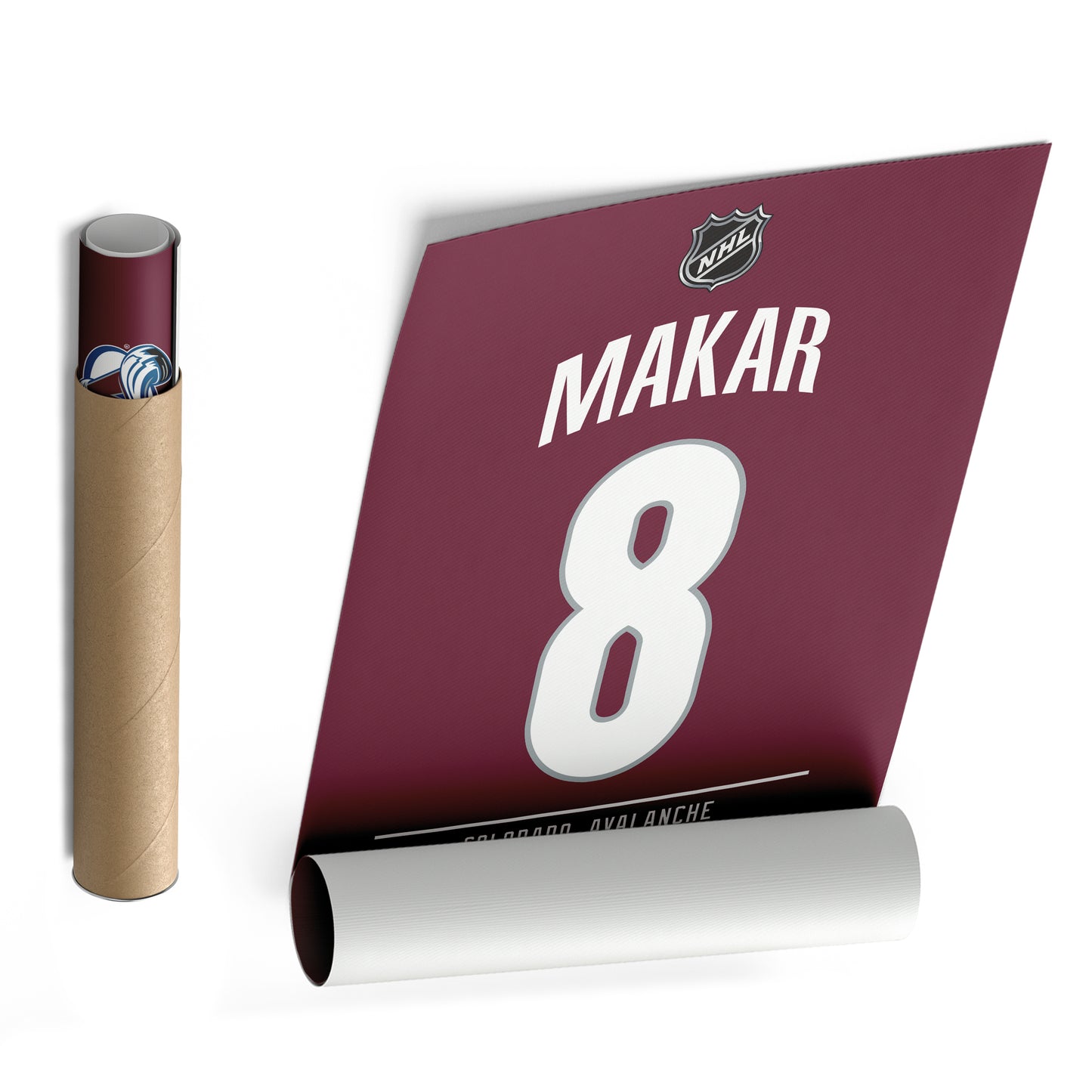 Cale Makar Avalanche Jersey Canvas Print | Wall Art Decor
