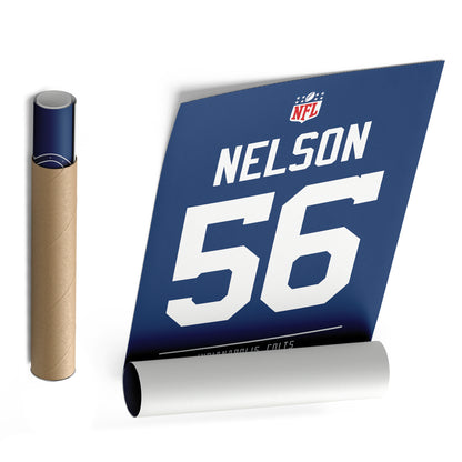 Quenton Nelson Colts Jersey Canvas Print | Wall Art Decor