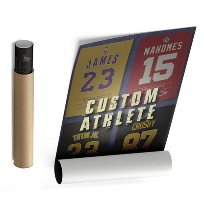 Custom Jersey Canvas Print | Personalized Wall Art Decor