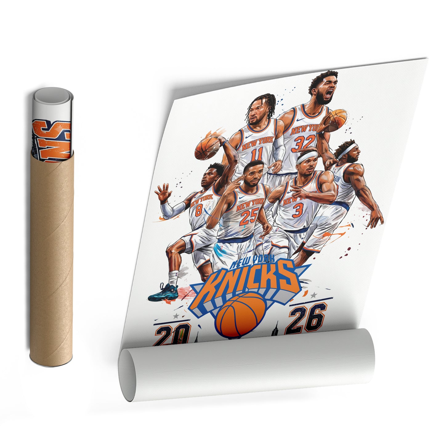 New York Knicks 2026 Champions Commemorative Canvas – Premium Framed Wall Art
