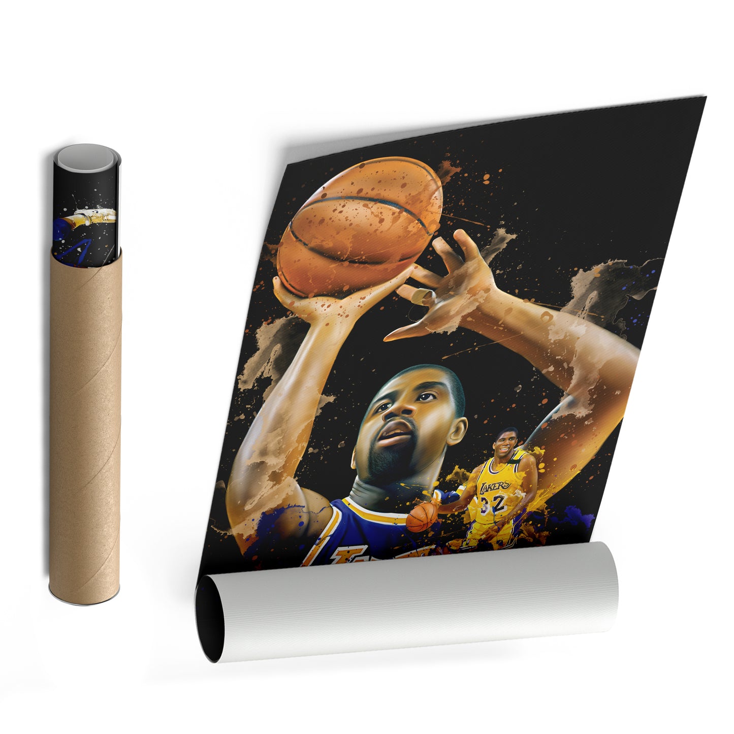 Magic Johnson Lakers Canvas Print | Los Angeles Basketball Wall Art