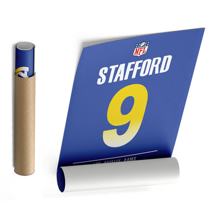 Matthew Stafford Rams Jersey Canvas Print | Wall Art Decor