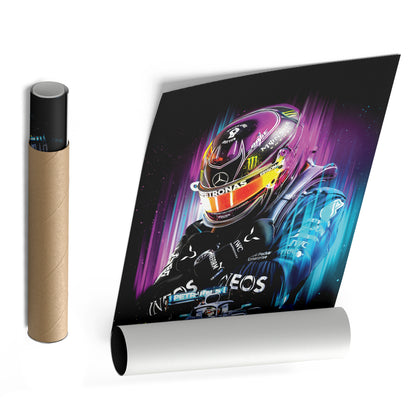 Lewis Hamilton Mercedes-AMG Petronas Canvas Print | F1 Champion Wall Art