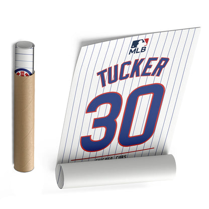 Kyle Tucker Chicago Cubs Jersey Canvas Wall Art