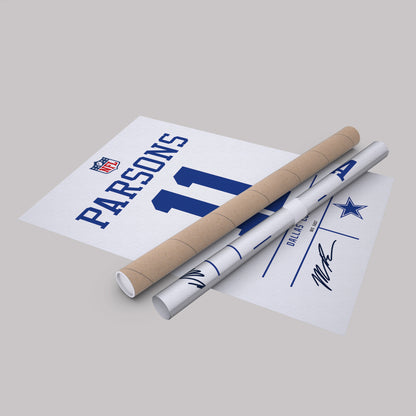 Micah Parsons Cowboys Jersey Canvas Print | Wall Art Decor
