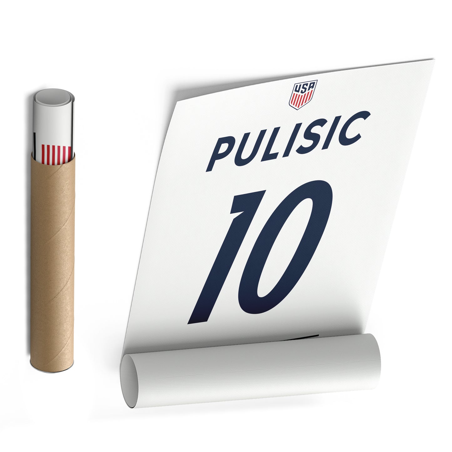 Christian Pulisic USA Jersey Canvas Wall Art