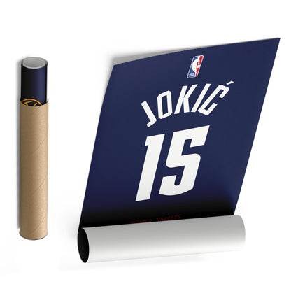 Nikola Jokic Nuggets Jersey Canvas Print | Wall Art Decor