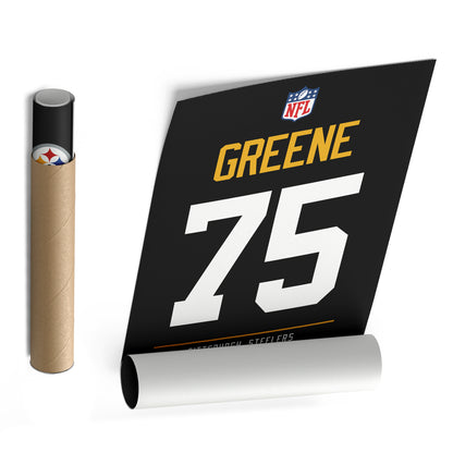 Joe Greene Pittsburgh Steelers Jersey Canvas Wall Art