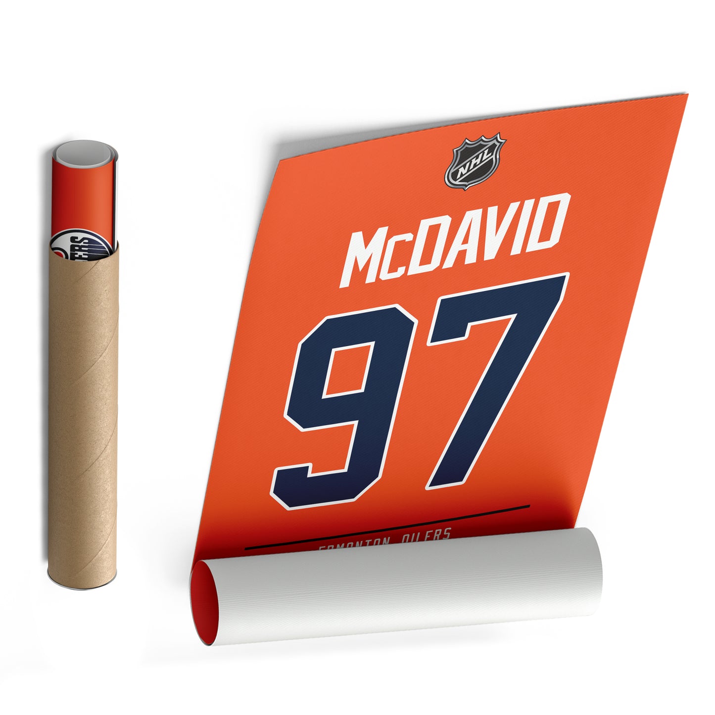 Connor McDavid Oilers Jersey Canvas Print | Wall Art Decor