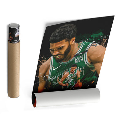 Jayson Tatum Celtics Canvas Print | Boston Basketball Wall Art