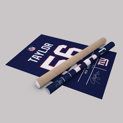 Lawrence Taylor Giants Jersey Canvas Print | Wall Art Decor