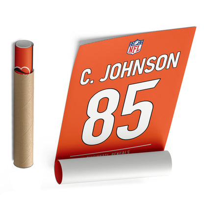 Chad Johnson Bengals Jersey Canvas Print | Wall Art Decor