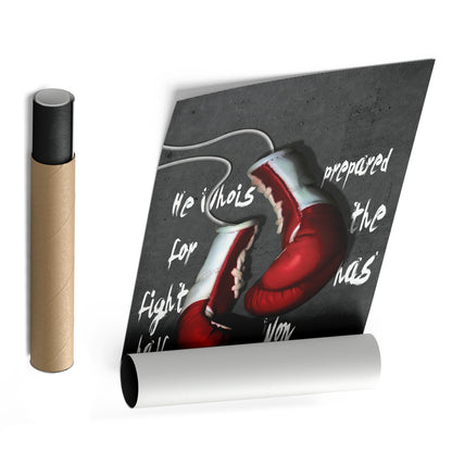 Boxing Gloves Canvas Print | Motivational Fight Wall Art Decor