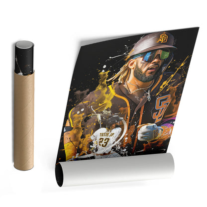 Fernando Tatis Jr. Padres Canvas Print | San Diego Baseball Wall Art