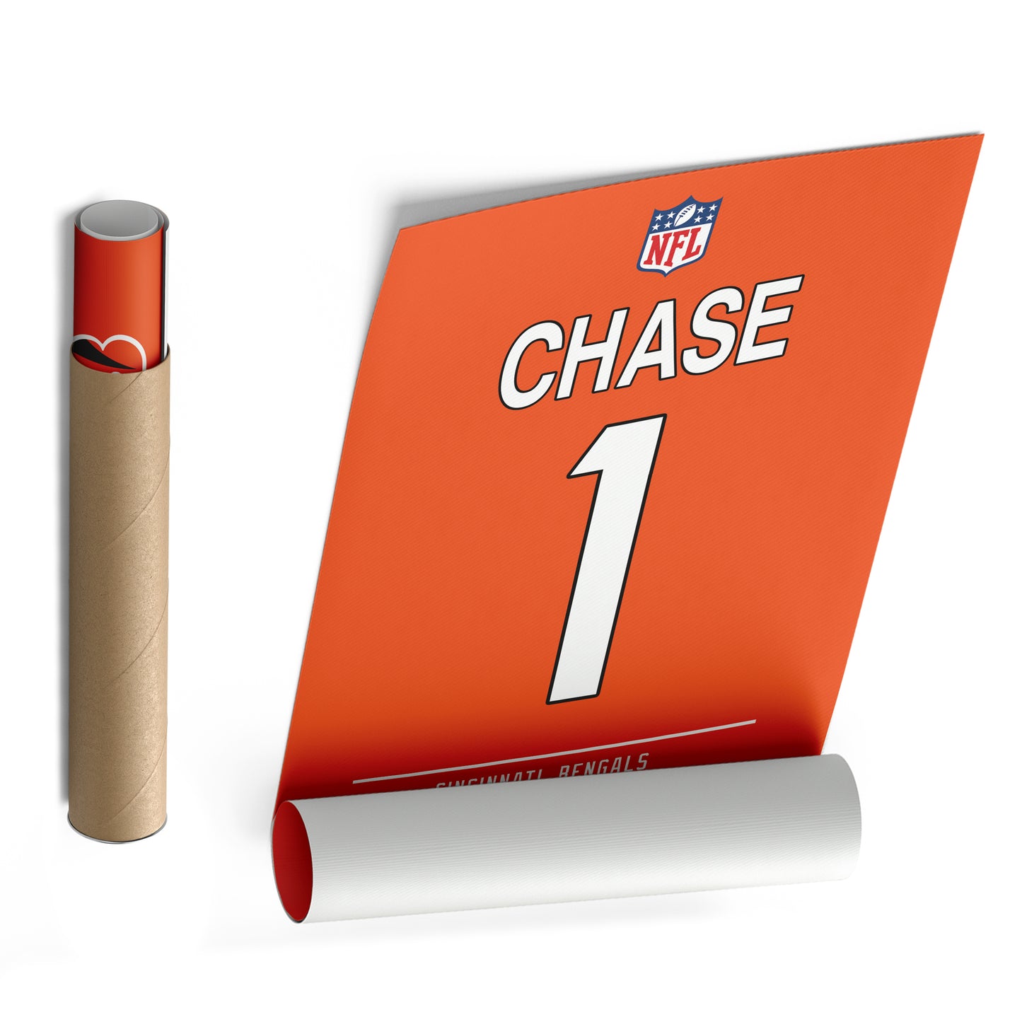 Ja'Marr Chase Bengals Jersey Canvas Print | Wall Art Decor