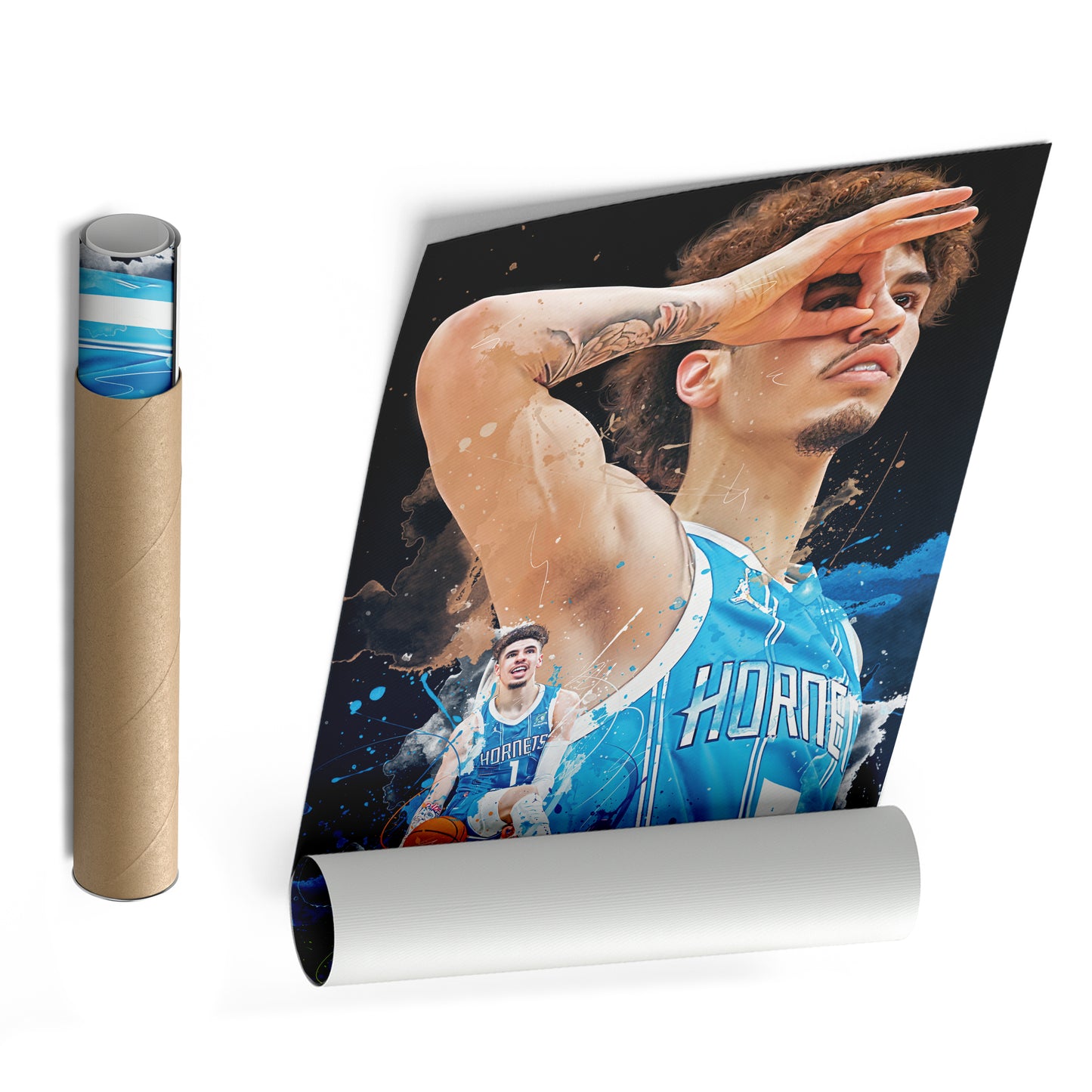 LaMelo Ball Hornets Canvas Print | Charlotte Basketball Wall Art