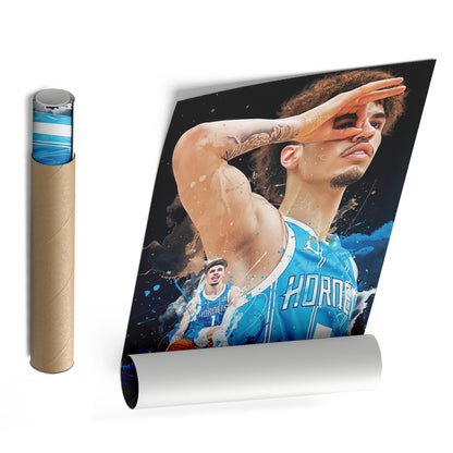 LaMelo Ball Hornets Canvas Print | Charlotte Basketball Wall Art