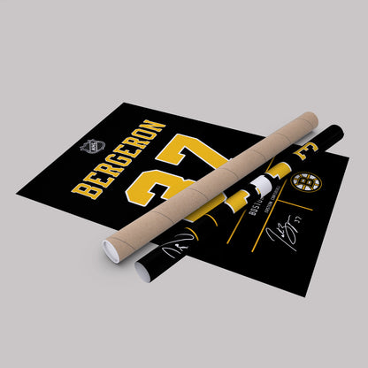 Patrice Bergeron Bruins Jersey Canvas Print | Wall Art Decor
