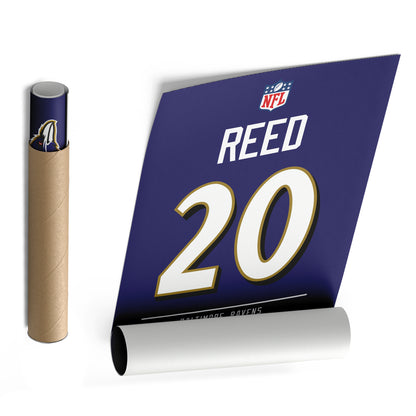 Ed Reed Ravens Jersey Canvas Print | Wall Art Decor