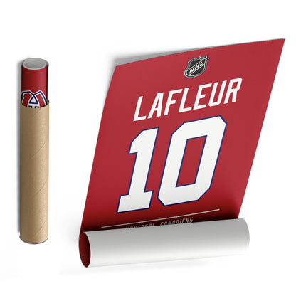 Guy Lafleur Canadiens Jersey Canvas Print | Wall Art Decor