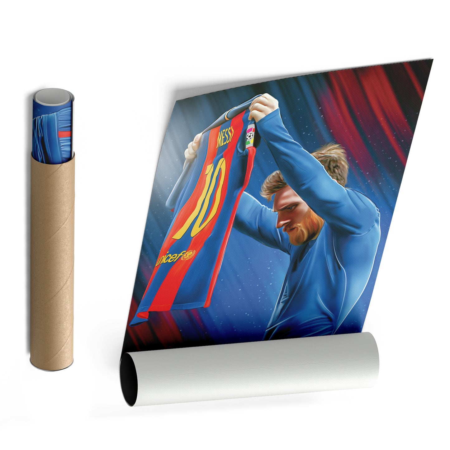 Lionel Messi Iconic Celebration Canvas Print | Soccer Legend Wall Art