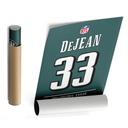 Cooper DeJean Eagles Jersey Canvas Print | Wall Art Decor