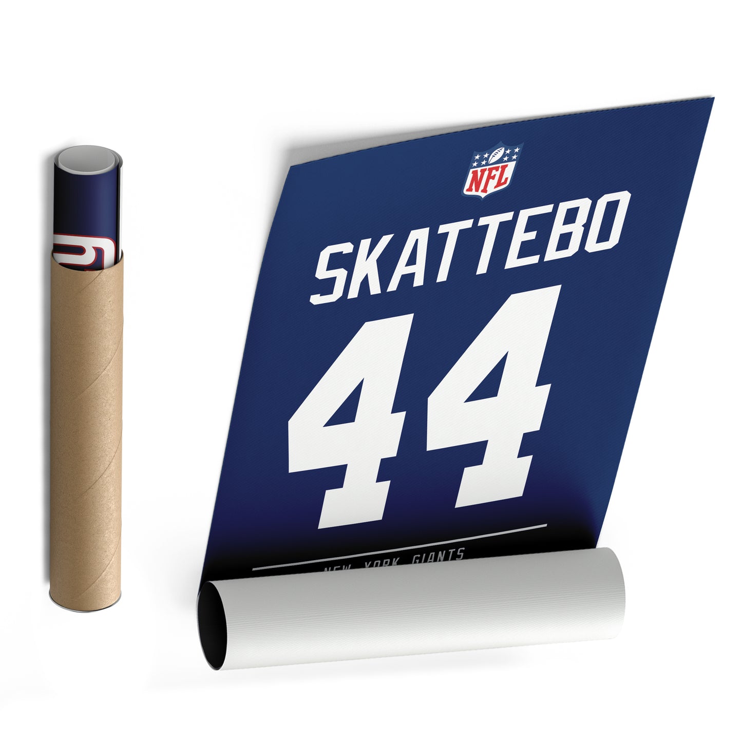 Cam Skattebo New York Giants Jersey Canvas Wall Art