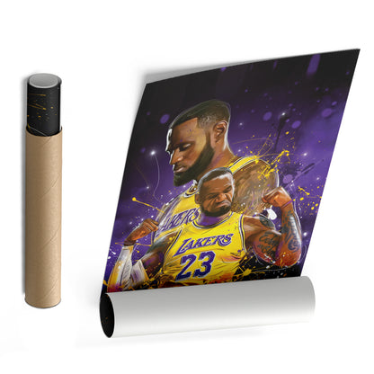 LeBron James Lakers Canvas Print | Basketball Legend Wall Art