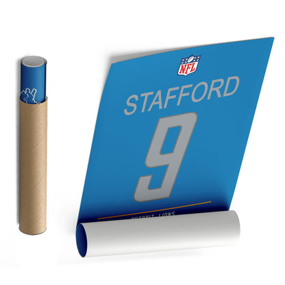 Matthew Stafford Lions Jersey Canvas Print | Wall Art Decor