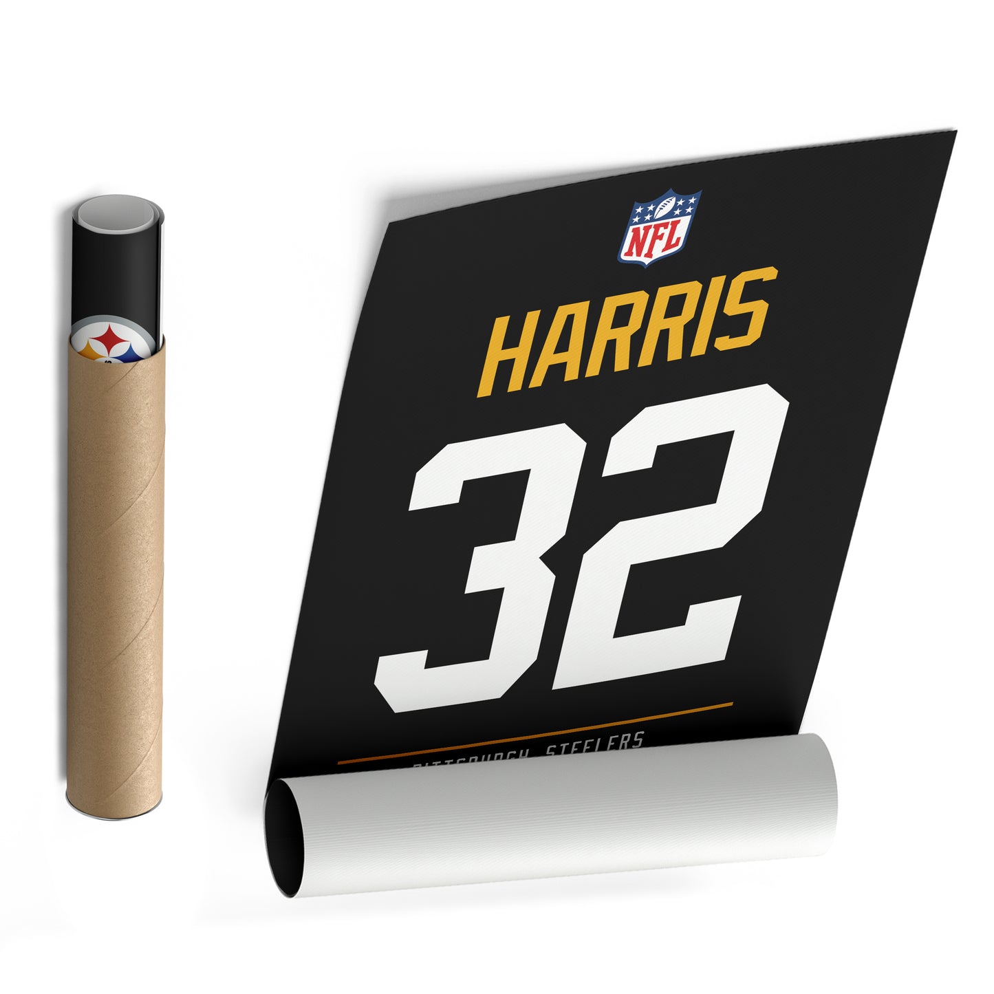 Franco Harris Pittsburgh Steelers Jersey Canvas Wall Art