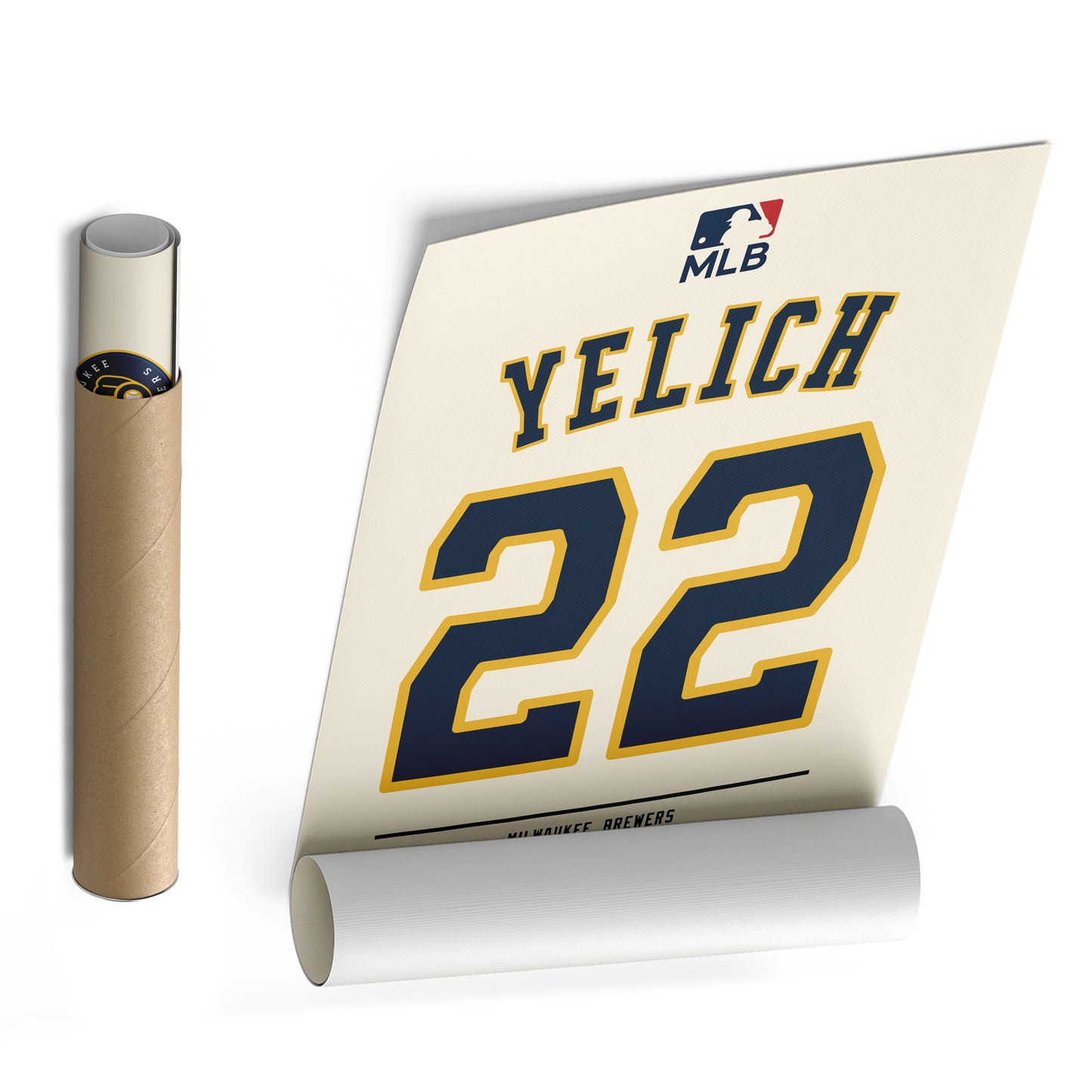 Christian Yelich Brewers Jersey Canvas Print | Wall Art Decor