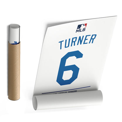 Trea Turner Dodgers Jersey Canvas Print | Wall Art Decor