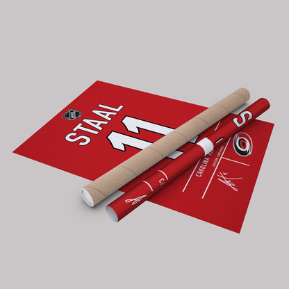 Jordan Staal Hurricanes Jersey Canvas Print | Wall Art Decor