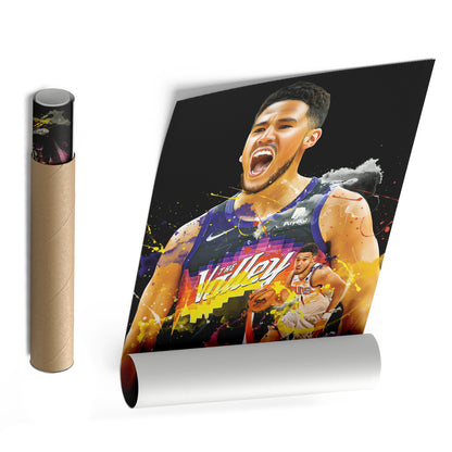 Devin Booker Suns Canvas Print | Phoenix Basketball Wall Art