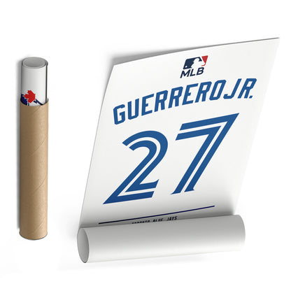 Vladimir Guerrero Jr. Blue Jays Jersey Canvas Print | Wall Art Decor