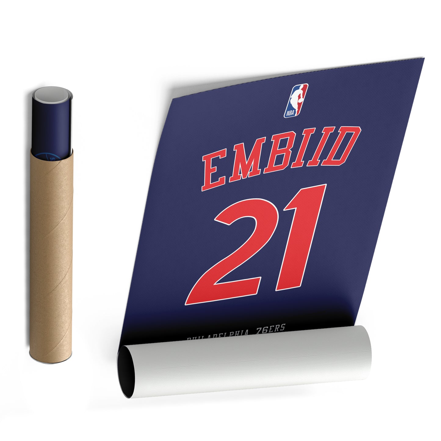 Joel Embiid 76ers Jersey Canvas Print | Wall Art Decor