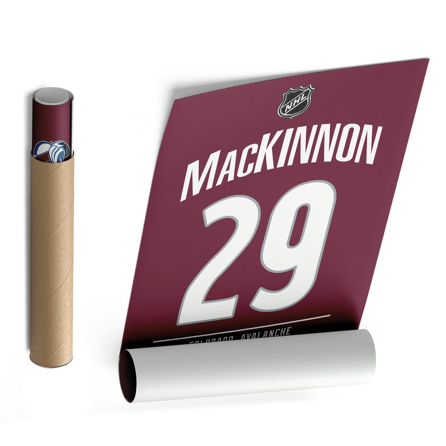 Nathan MacKinnon Avalanche Jersey Canvas Print | Wall Art Decor