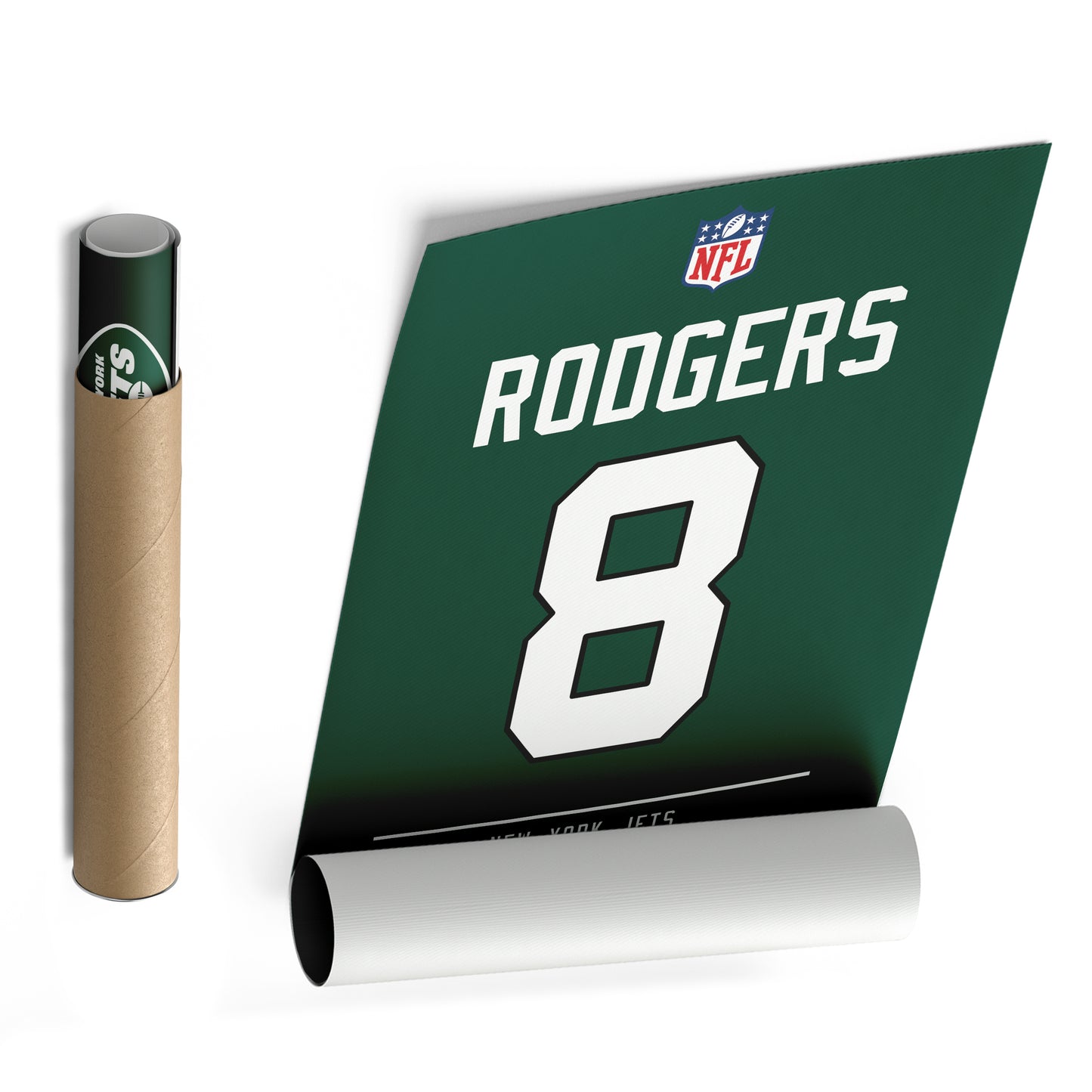 Aaron Rodgers Jets Jersey Canvas Print | Wall Art Decor