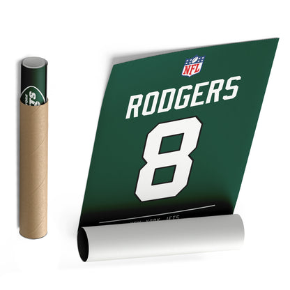 Aaron Rodgers Jets Jersey Canvas Print | Wall Art Decor