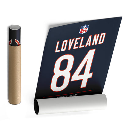 Colston Loveland Chicago Bears Jersey Canvas Wall Art