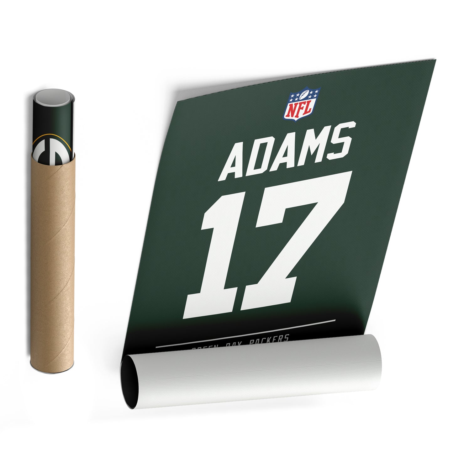 Davante Adams Packers Jersey Canvas Print | Wall Art Decor