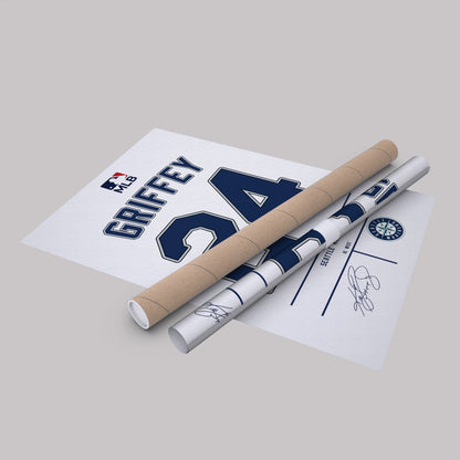 Ken Griffey Jr. Mariners Jersey Canvas Print | Wall Art Decor