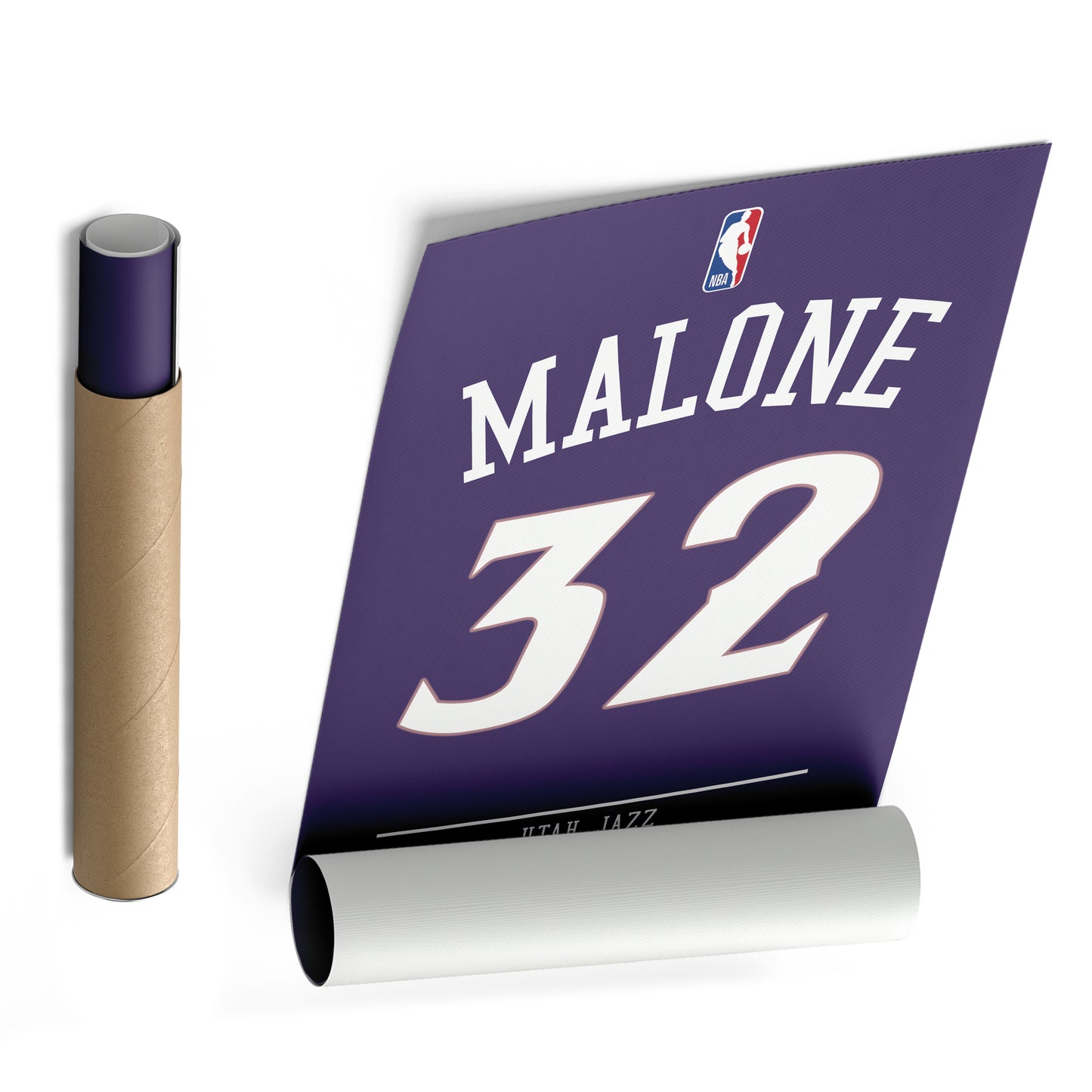 Karl Malone Jazz Jersey Canvas Print | Wall Art Decor